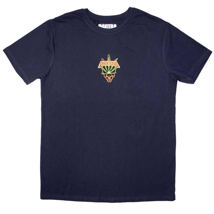 Pantera Unisex T-shirt: Mini Leaf Skull (Srednja) 240460
