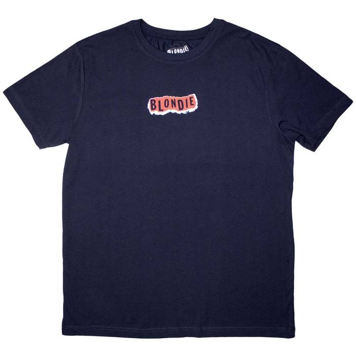 Blondie Unisex T-Shirt: Mini Punk Logo (Temno modra) 202188