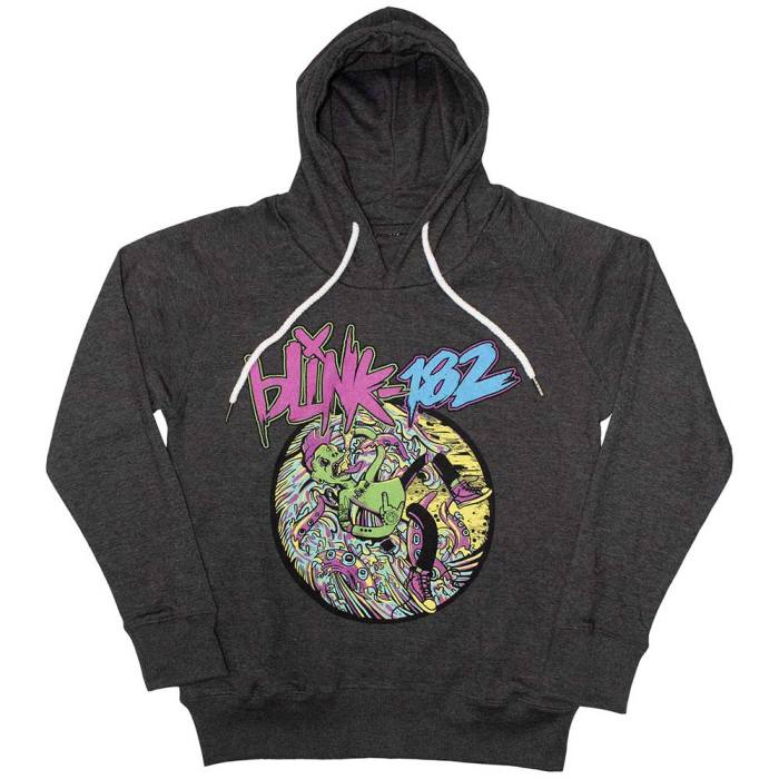 Blink-182 Unisex Pullover Hoodie: Overboard Event (Ogljeno siva) 202216