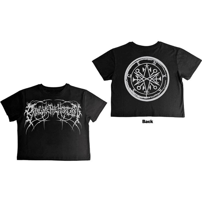 Bring Me The Horizon Ženski Crop Top: Metal Logo Genxsis 202359