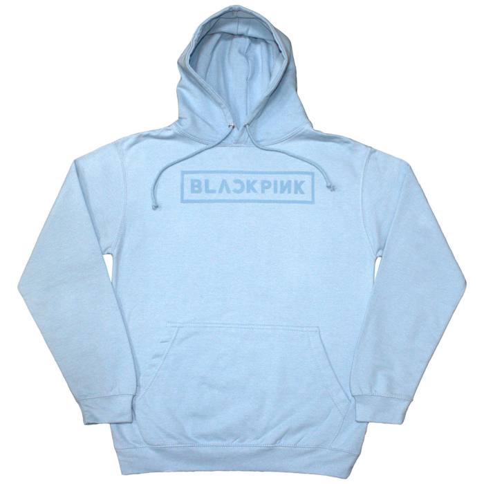 BlackPink Unisex Pullover Hoodie: Logo (Light Blue) 202496