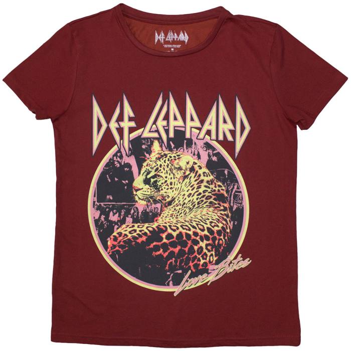 Def Leppard Ladies T-Shirt: Love Bites (Rdeč) 202770