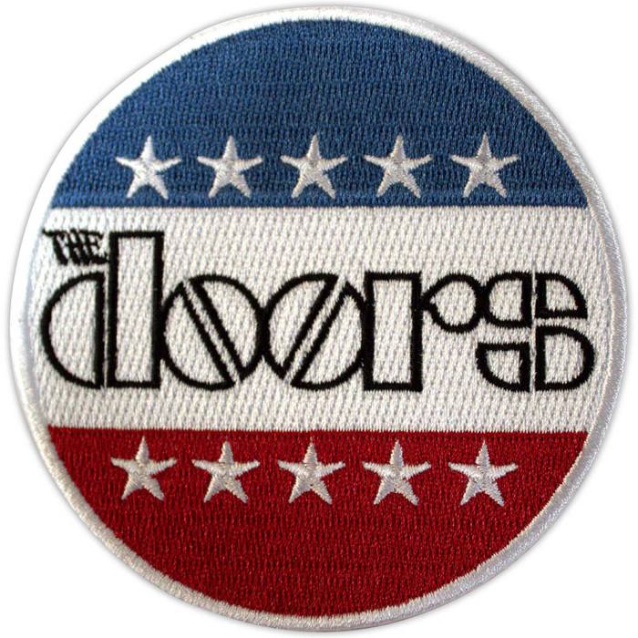 The Doors Standard Patch: Logo Stars & Stripes 202822