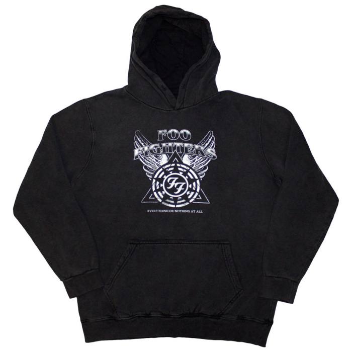 Foo Fighters Unisex Pullover Hoodie: Everything Or Nothing At All Logo 203078