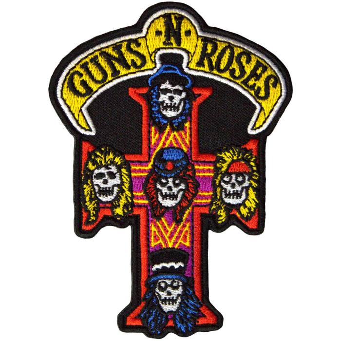 Guns N' Roses tiskani našitek Appetite For Destruction Cross 203471