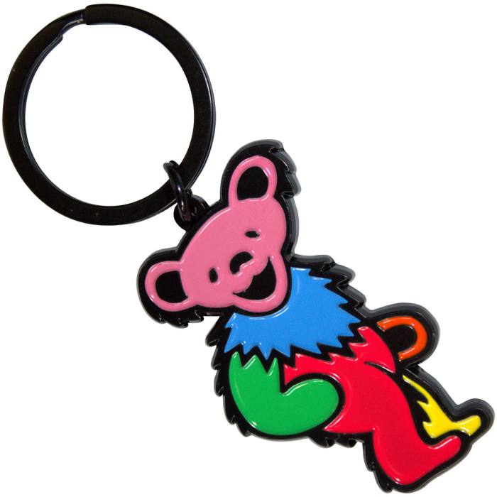 Grateful Dead obesek za ključe - Rdeči medvedek 203563