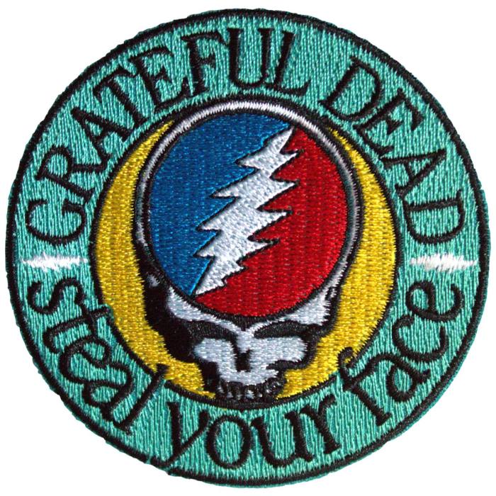 Grateful Dead Standard Patch: Steal Your Face Text Emblem 203622