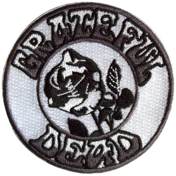 Grateful Dead našitek: Black & White Rose 203624