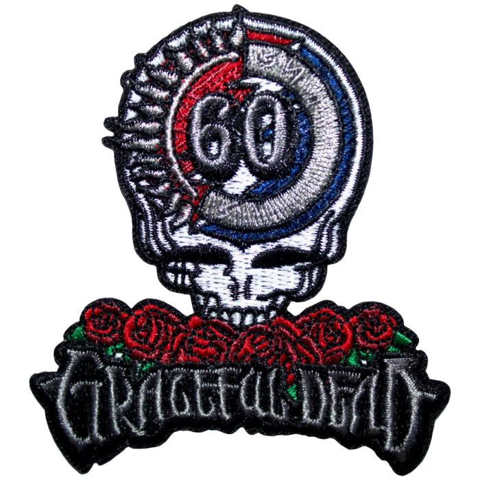Grateful Dead našitek: 60th Anniversary Skull & Logo 203628