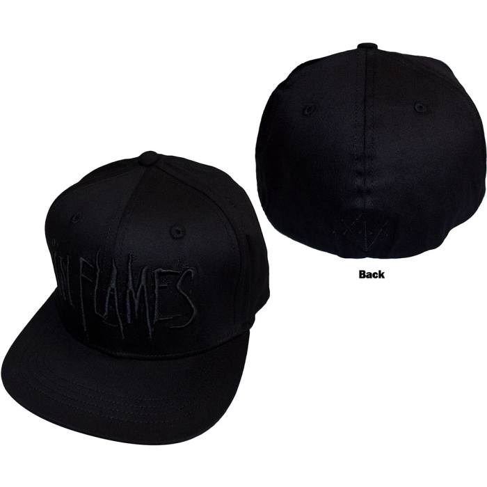In Flames Unisex Snapback Cap: Black Logo (Back Print) 203862
