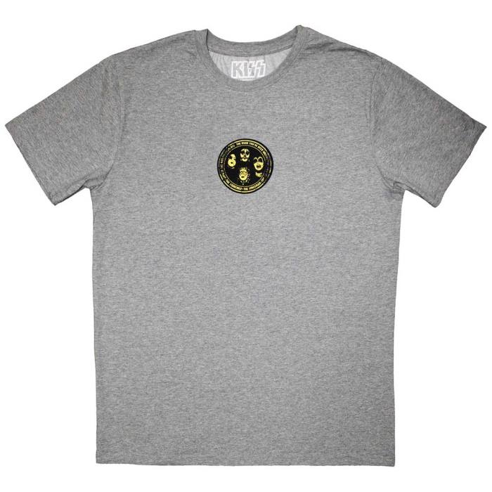 KISS Unisex T-Shirt: Mini Hailing From NYC Logo (Grey) 204163