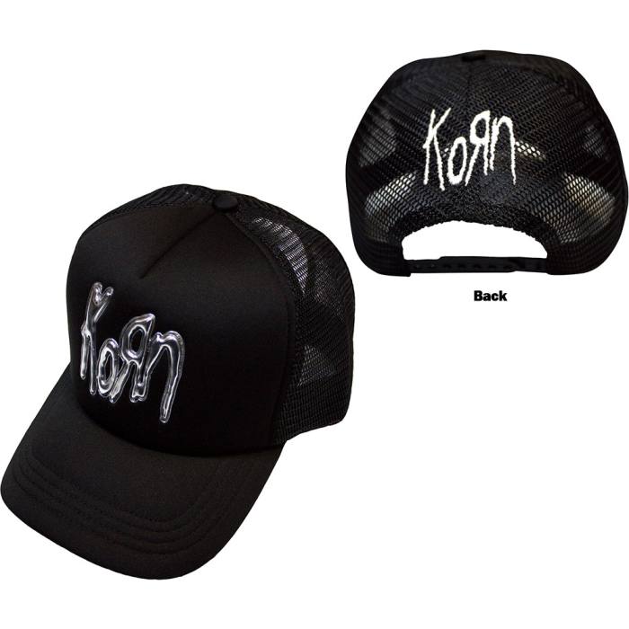 Korn unisex mrežasta kapa s ščitnikom Sonic Silver Logo (črna) 204191