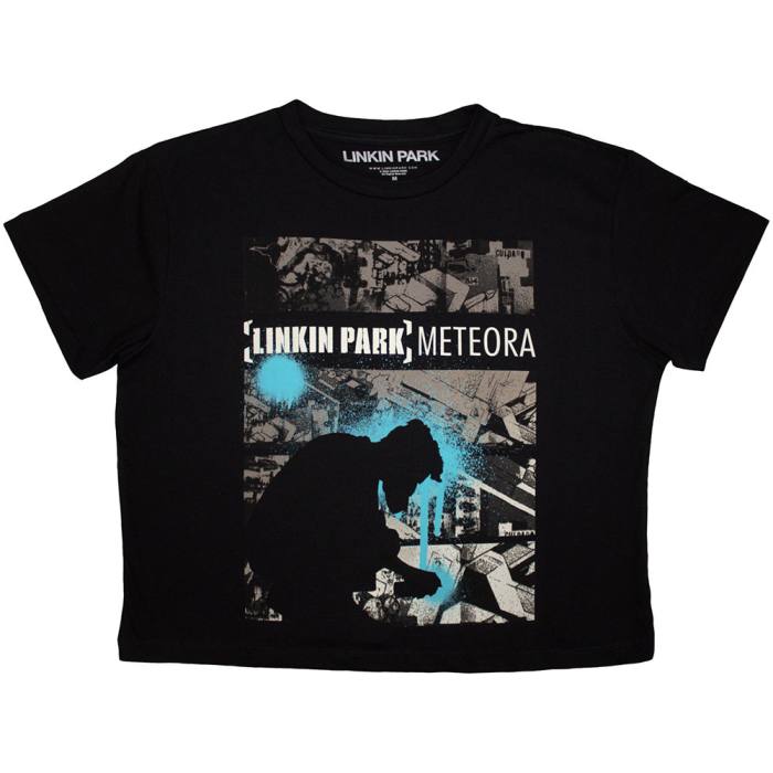 Linkin Park Ladies Crop Top: Meteora Drip Collage 204320