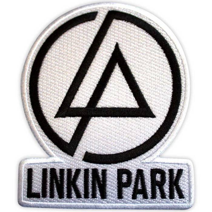 Linkin Park našitek Concentric Text Logo (White) 204339