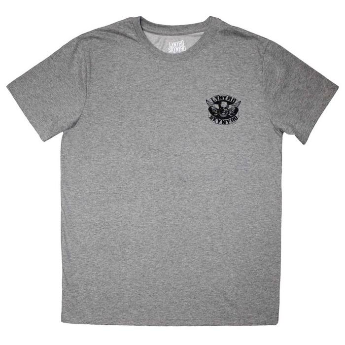 Lynyrd Skynyrd Unisex T-Shirt: Mini Biker Patch Logo Mono 204387