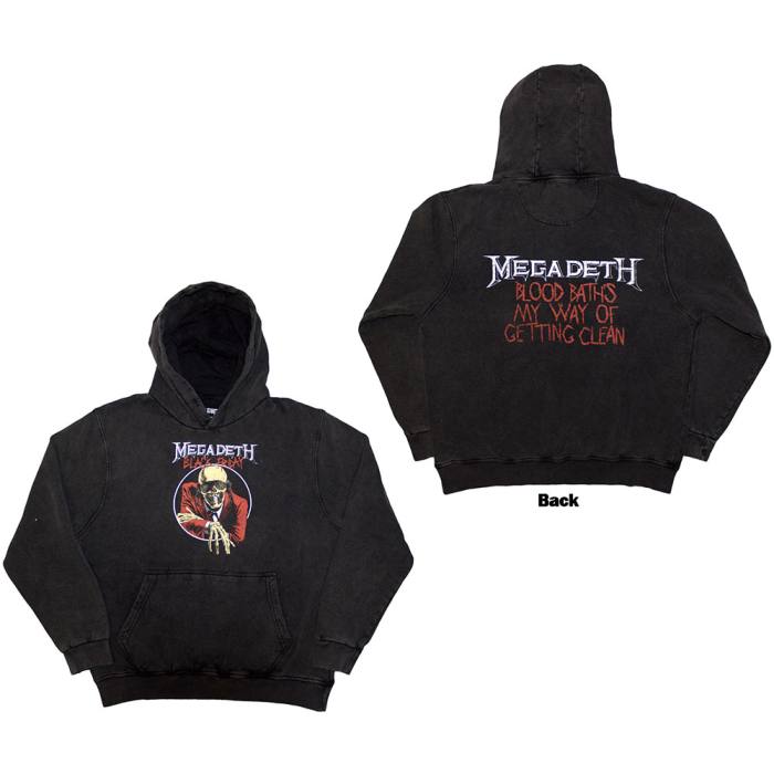 Megadeth unisex stone wash Hoodie Black Friday Velikost XL 237336
