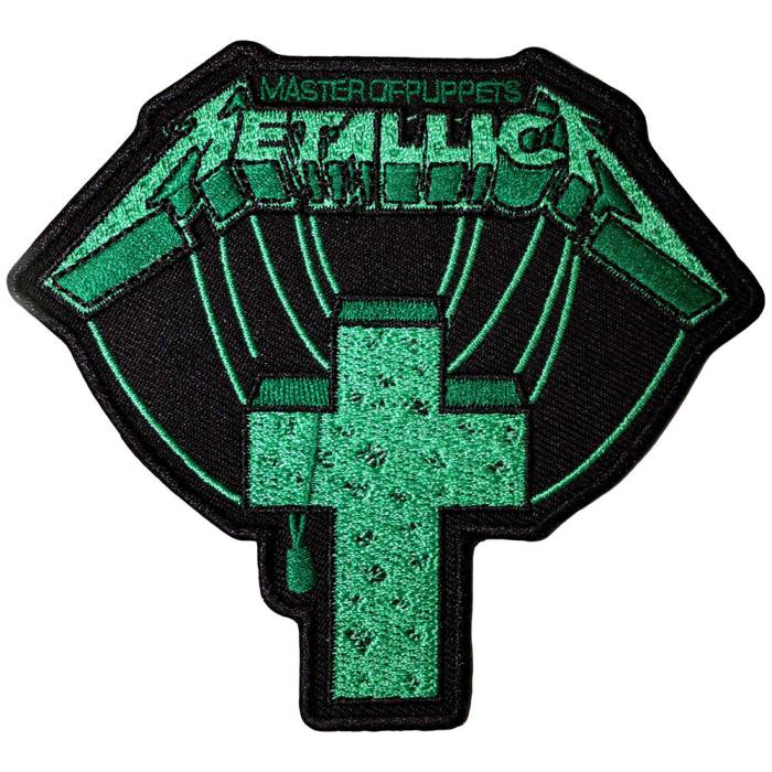 Metallica Standard Patch: Master Of Puppets Green Cross 204572