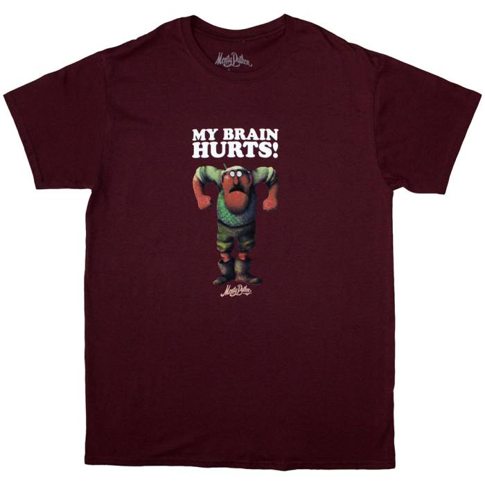 Monty Python Unisex T-Shirt: My Brain Hurts 204703