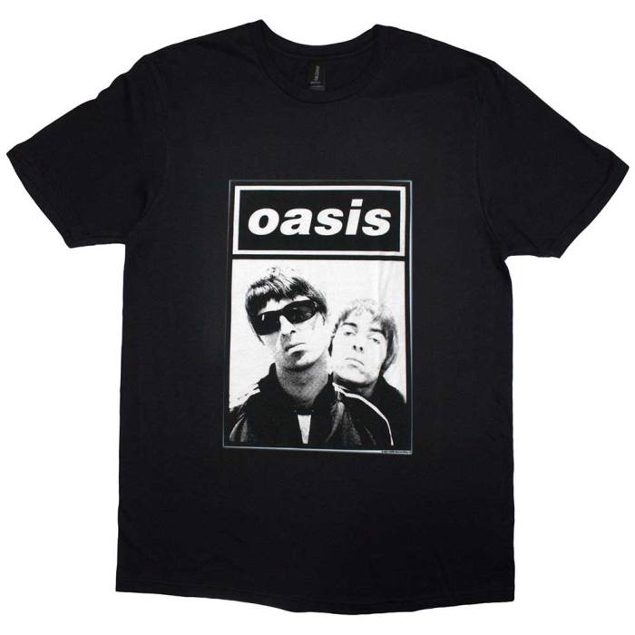 Oasis Unisex T-Shirt: Noel & Liam Boxed Photo (Black) 204967