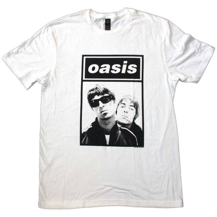 Oasis T-Shirt: Noel & Liam Boxed Photo (White) 204973