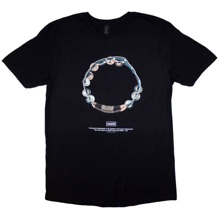 Oasis Unisex T-Shirt: Definitely Maybe Tambourine (Črna) 205093