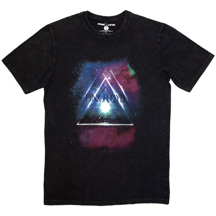 Pink Floyd Unisex Stone Wash T-Shirt: Space Prism 205220