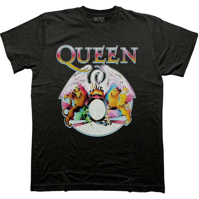 Queen Unisex T-Shirt Multi Colour Crest 205452