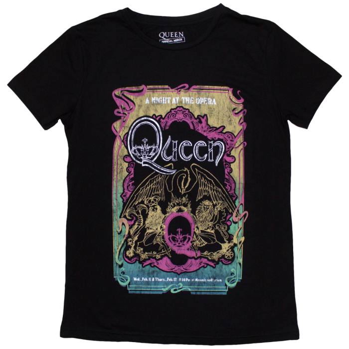 Queen Ladies T-Shirt: A Night At The Opera Tour '76 205470