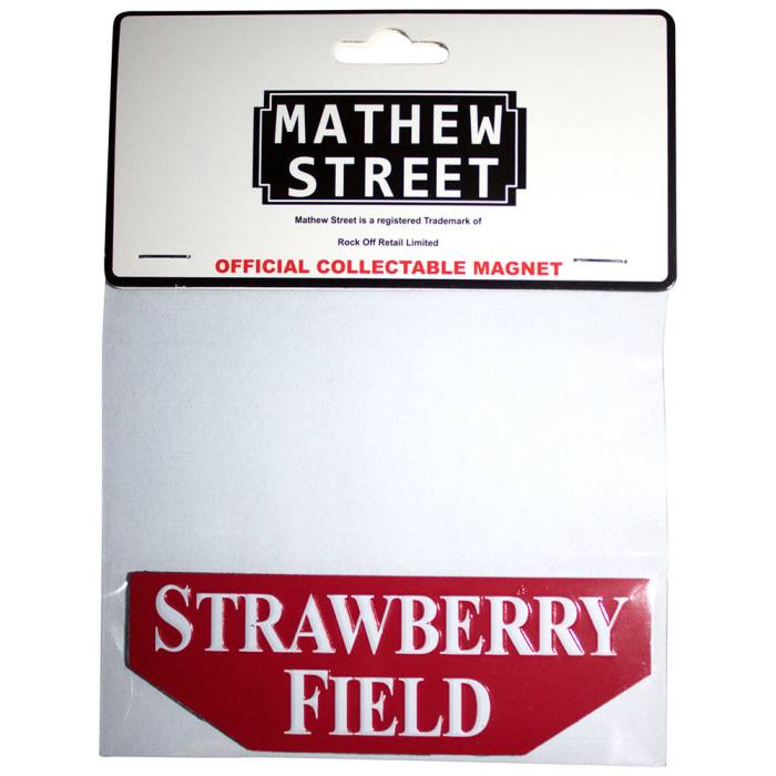 Rock Off Premium Hladilni Magnet: Strawberry Field Embossed 205554