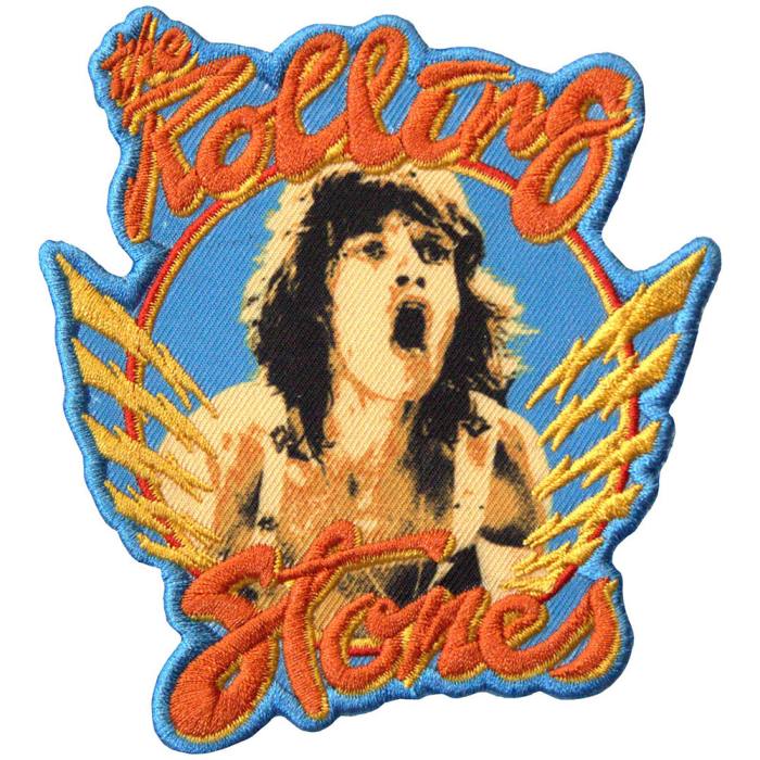 The Rolling Stones našitek: Mick & Orange Logo 205602