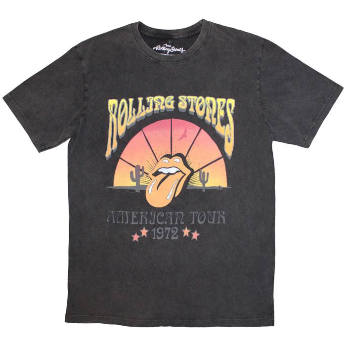 The Rolling Stones Unisex Stone Wash T-Shirt: Desert '72 205603
