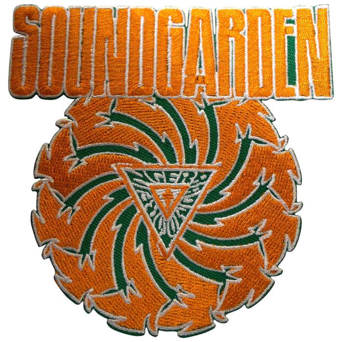 Soundgarden tkan našitek: Badmotorfinger Orange on Green 205677