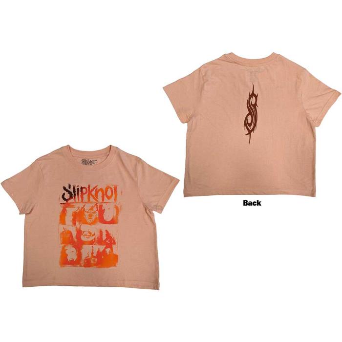 Slipknot The End, So Far Faces Grid Ženski Crop Top 205705