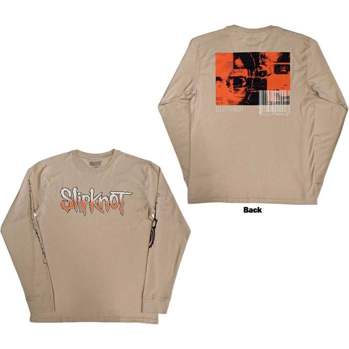 Slipknot Unisex Long Sleeve T-Shirt: The End, So Far Logo Barcode 205728