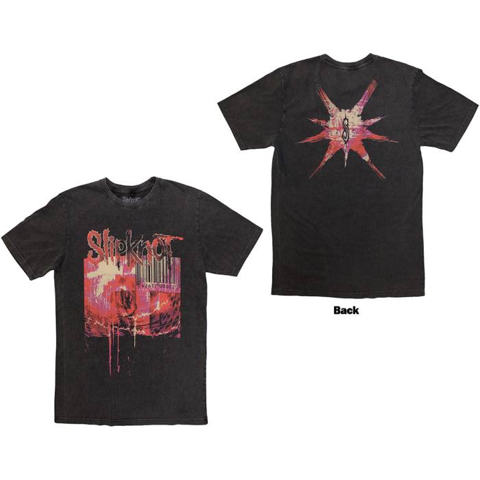 Slipknot Unisex Stone Wash T-Shirt: Album Splatter 205736