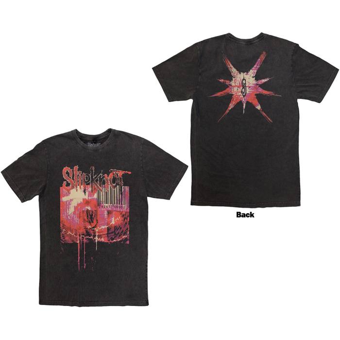 Slipknot Unisex Stone Wash T-Shirt: The End, So Far Barcode 205742