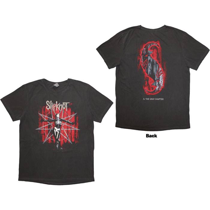 Slipknot Unisex T-Shirt: The Gray Chapter Star 205760