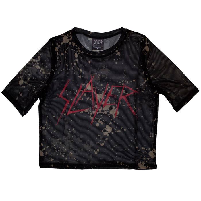 Slayer Ženski Crop Top Scratchy Logo 205836