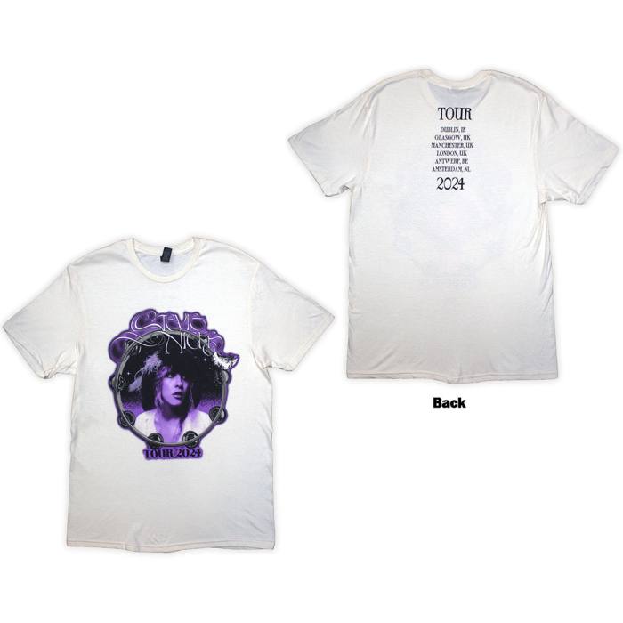 Stevie Nicks Unisex T-Shirt Tour '24 Bella Donna (Natural, Back Print & Ex-Tour) 205959