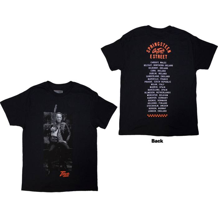 Bruce Springsteen Unisex T-Shirt Tour ’24 Wheel črna 206032
