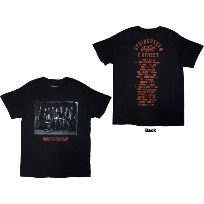 Bruce Springsteen Unisex T-Shirt Tour ’24 E-Street Photo črna 206038