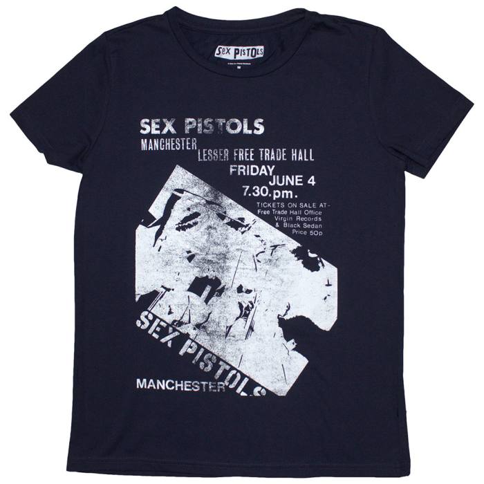The Sex Pistols Ladies T-Shirt: Manchester Flyer 206074