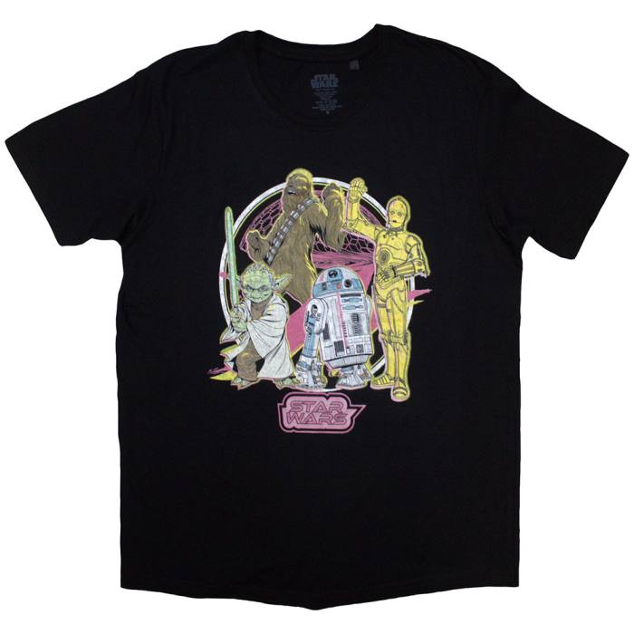 Star Wars Unisex T-Shirt: Heroes Neon 206131