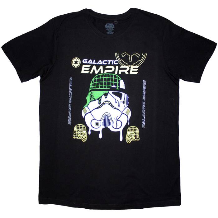 Star Wars Unisex T-Shirt: Galactic Empire Melted Mask 206137