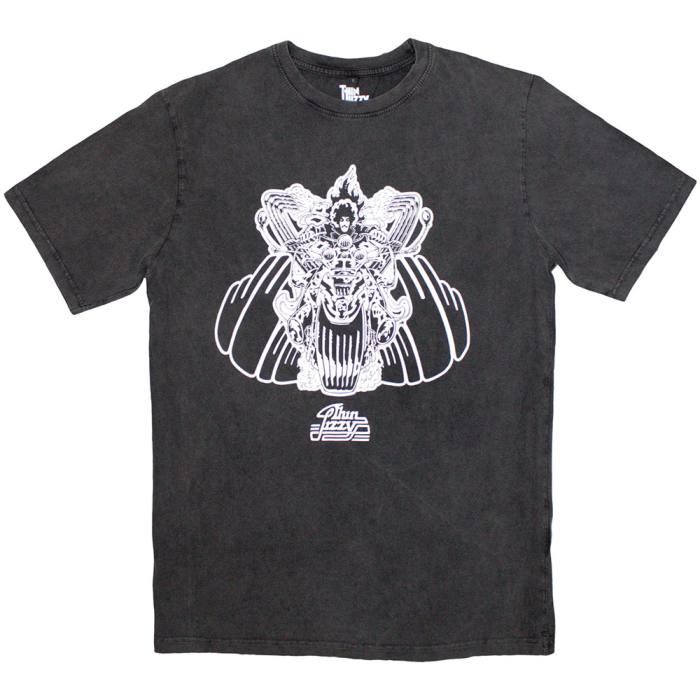 Thin Lizzy Rocker Stone Wash T-Shirt 206309