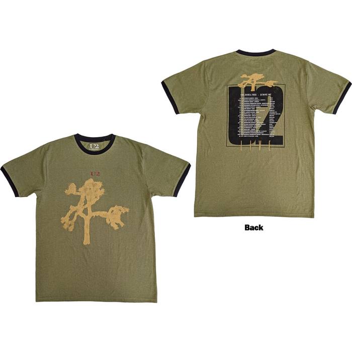 U2 Unisex Ringer T-Shirt: Joshua Tree Europe 1987 206431
