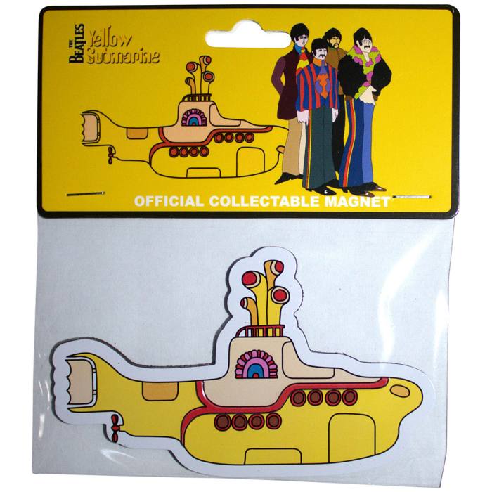 The Beatles Magnet: Yellow Submarine Embossed 206607