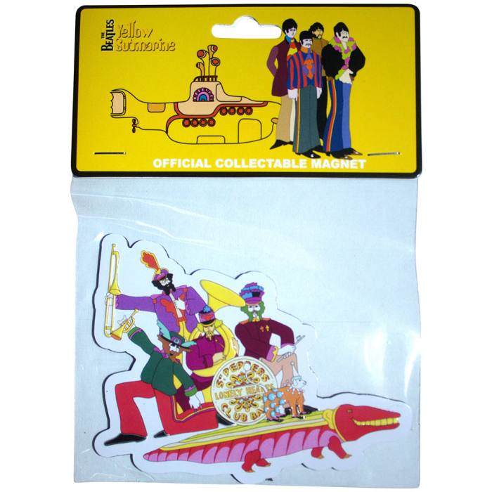 The Beatles Magnet: Yellow Submarine Band On Croc Embossed 206609