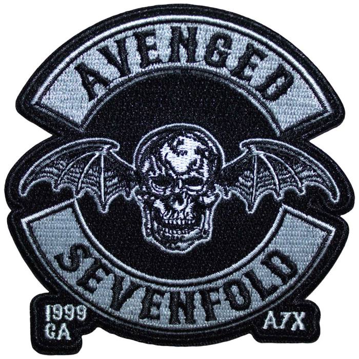 Avenged Sevenfold tkan našitek Deathbat Crest Cut-Out 207610