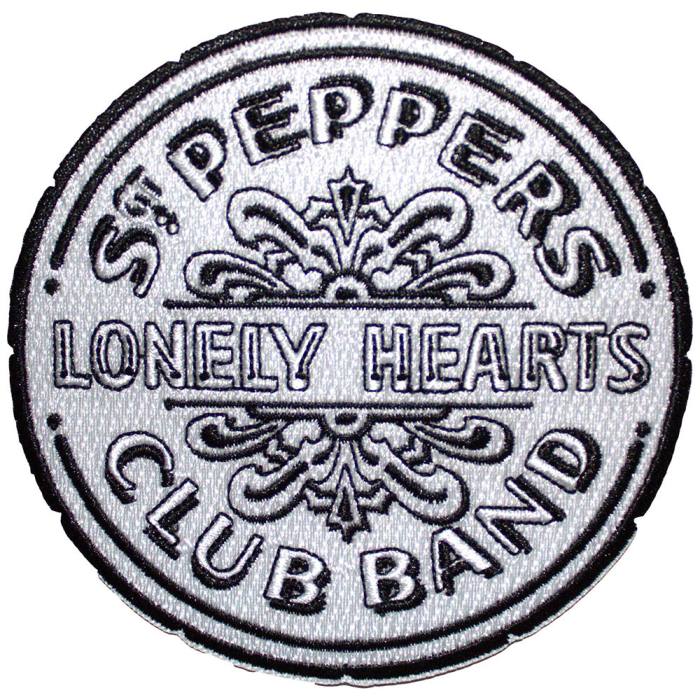 The Beatles tkan našitek Sgt Pepper Drum B&W 207630